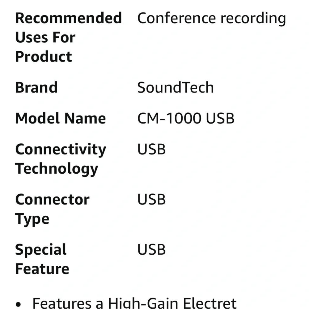 Black USB Computer Microphone